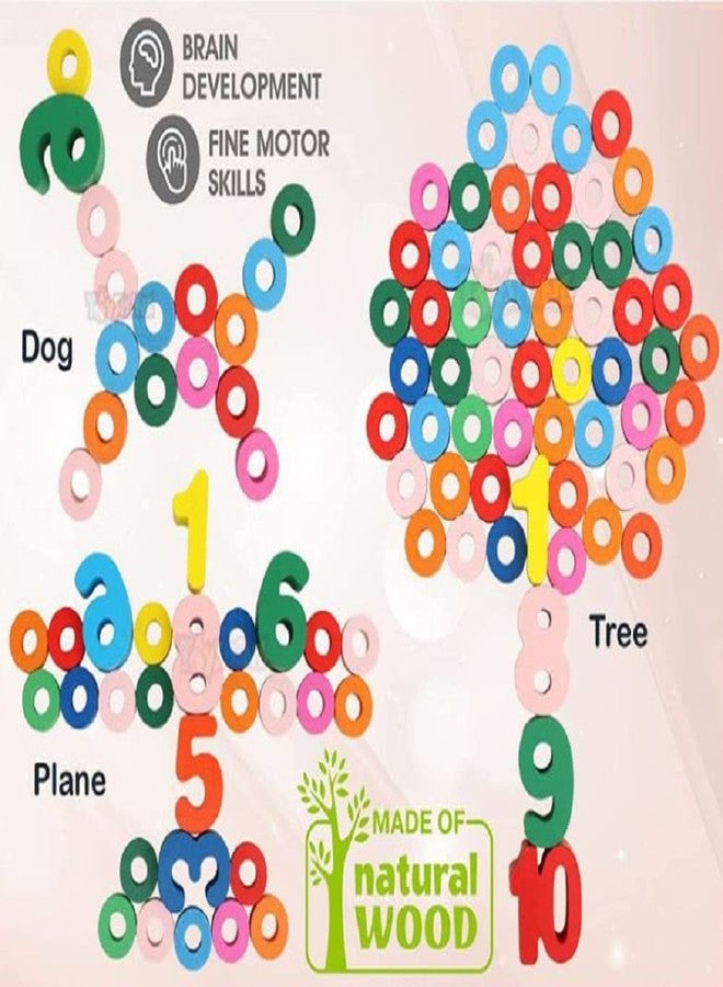 آرت بي لعبة فرز الأرقام الخشبية من ArtBee®، ألعاب مونتيسوري للأطفال الصغار - لعبة فرز الأشكال والعد للأطفال من عمر 3 إلى 5 سنوات (مجموعة الأشكال) - Image 5